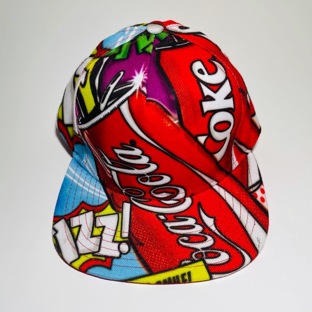 CocaCola Flat Bill Hat Adjustable Red